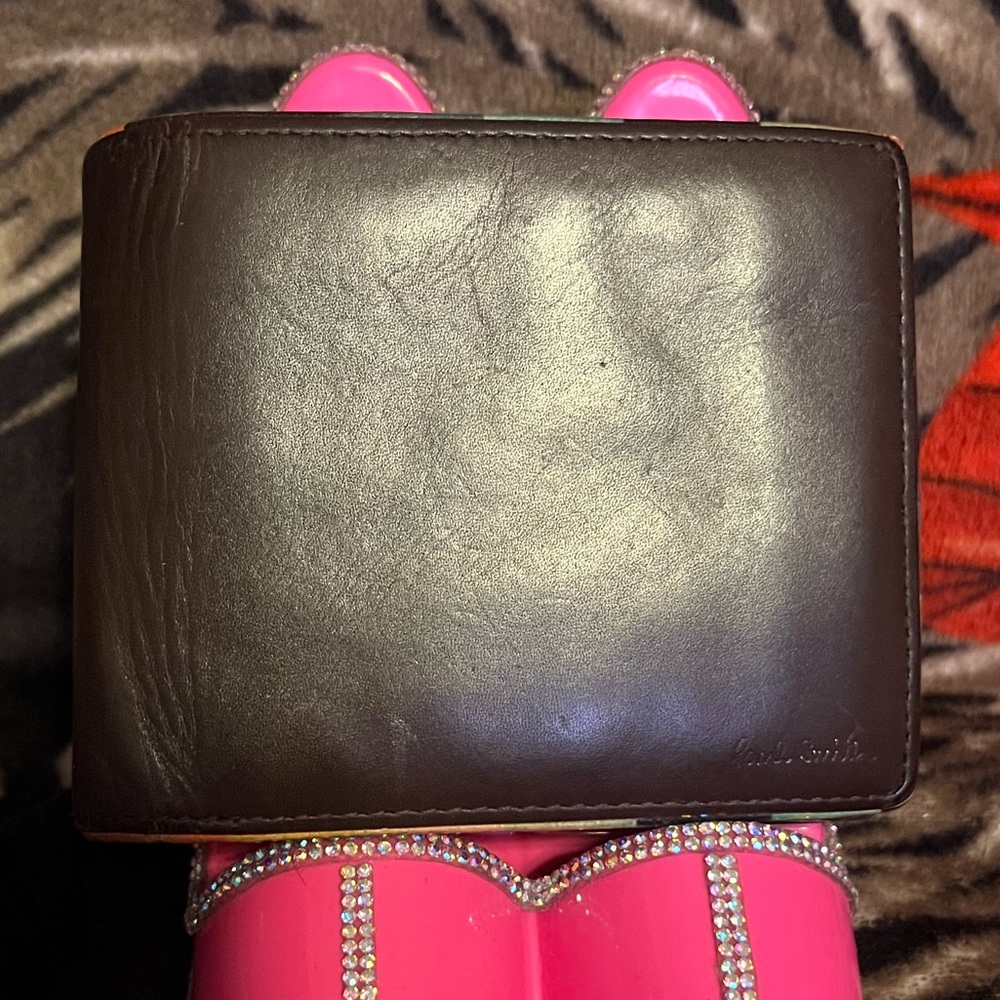 Paul Smith EUC Brown Leather Bifold Wallet